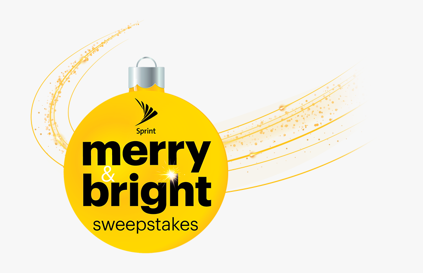 Sprint Merry & Bright Sweepstakes - Graphic Design, HD Png Download