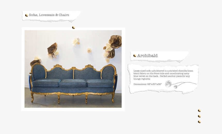 Archibald Sofa , Png Download - Studio Couch, Transparent Png