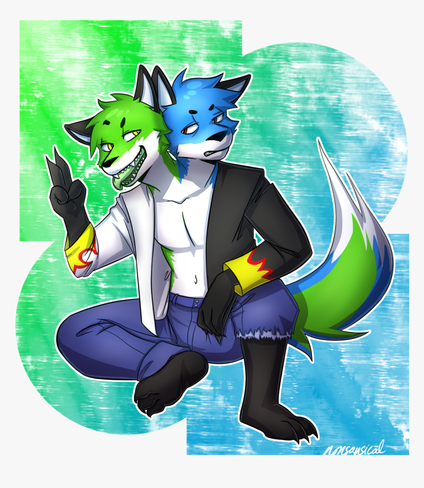Kenchi And Shiro - Cartoon, HD Png Download