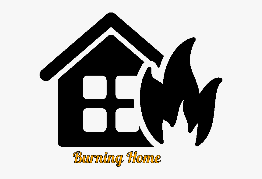 Burning House Png Icon, Transparent Png