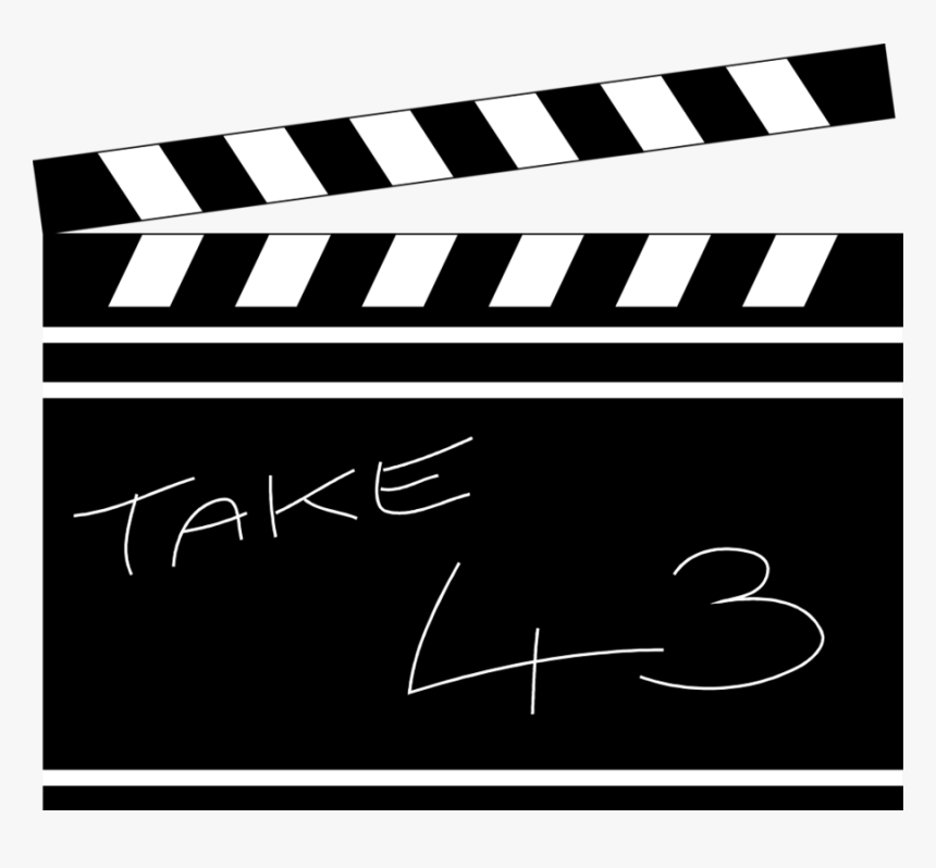 Film Clipart Clapperboard Film Cutting On Action - Rehearsal Icon, HD Png Download