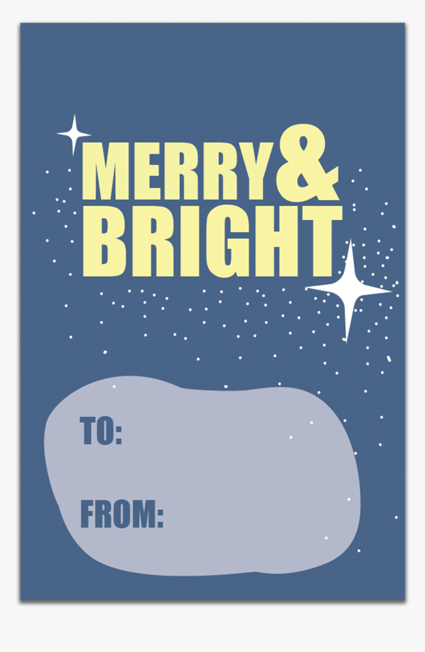 Merry And Bright Gift Tags, HD Png Download