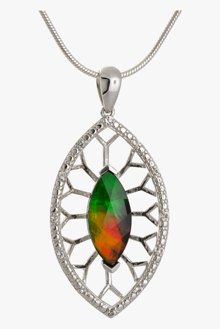 Sterling Silver Marquise Sapphire Camilla Pendant By - Pendant, HD Png Download