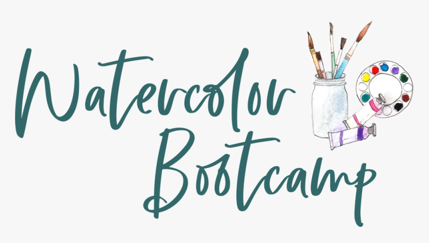 Watercolor Bootcamp Logo - Calligraphy, HD Png Download