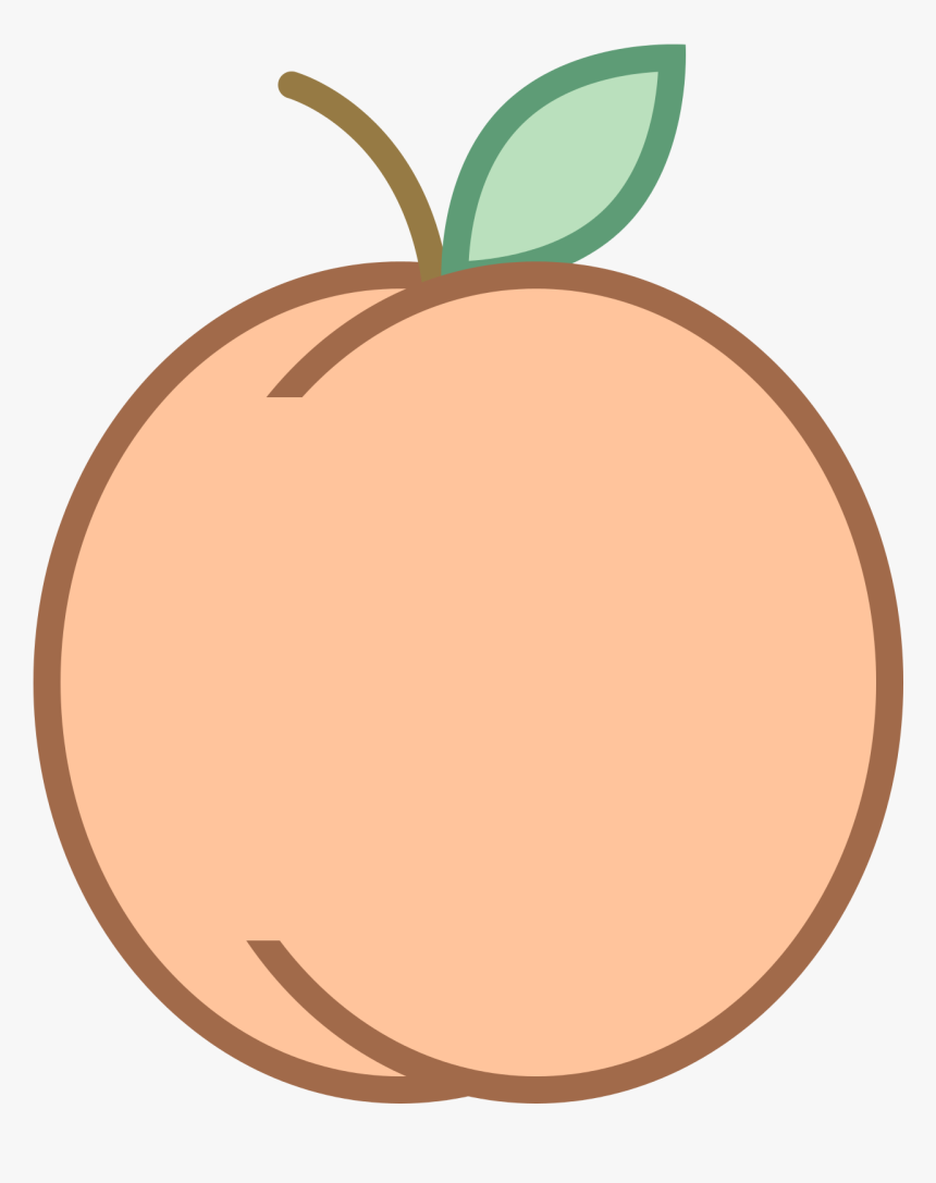 Peach Food Clip Art - Transparent Background Peach Art Png, Png Download