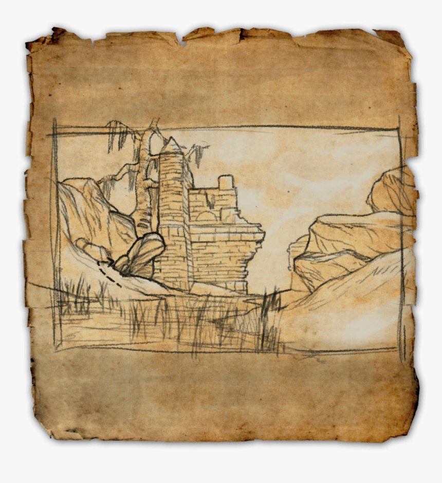 Treasure Map Sauravmoni Shadowfen Scrolls Picturesque - Shadowfen Treasure Map 6, HD Png Download