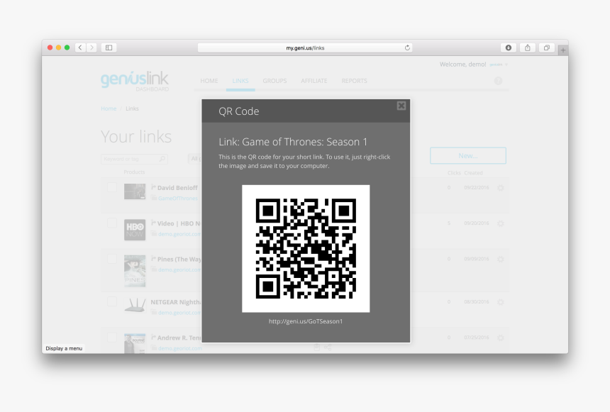 Geniuslink Qr Code - Samsung G600, HD Png Download