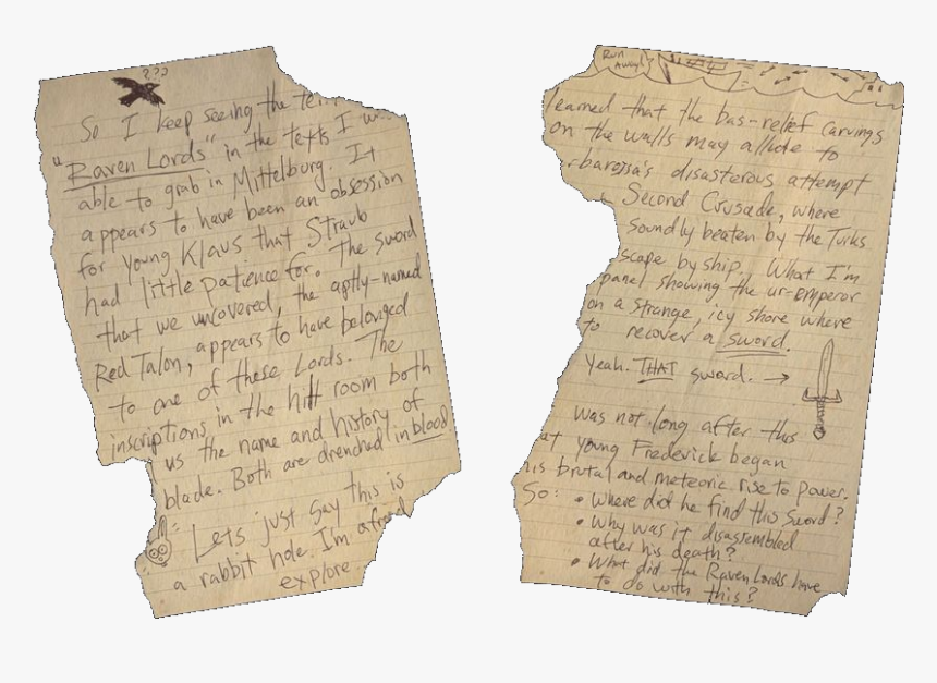 Drostan Hynd Notes 3 Wwii - Handwriting, HD Png Download