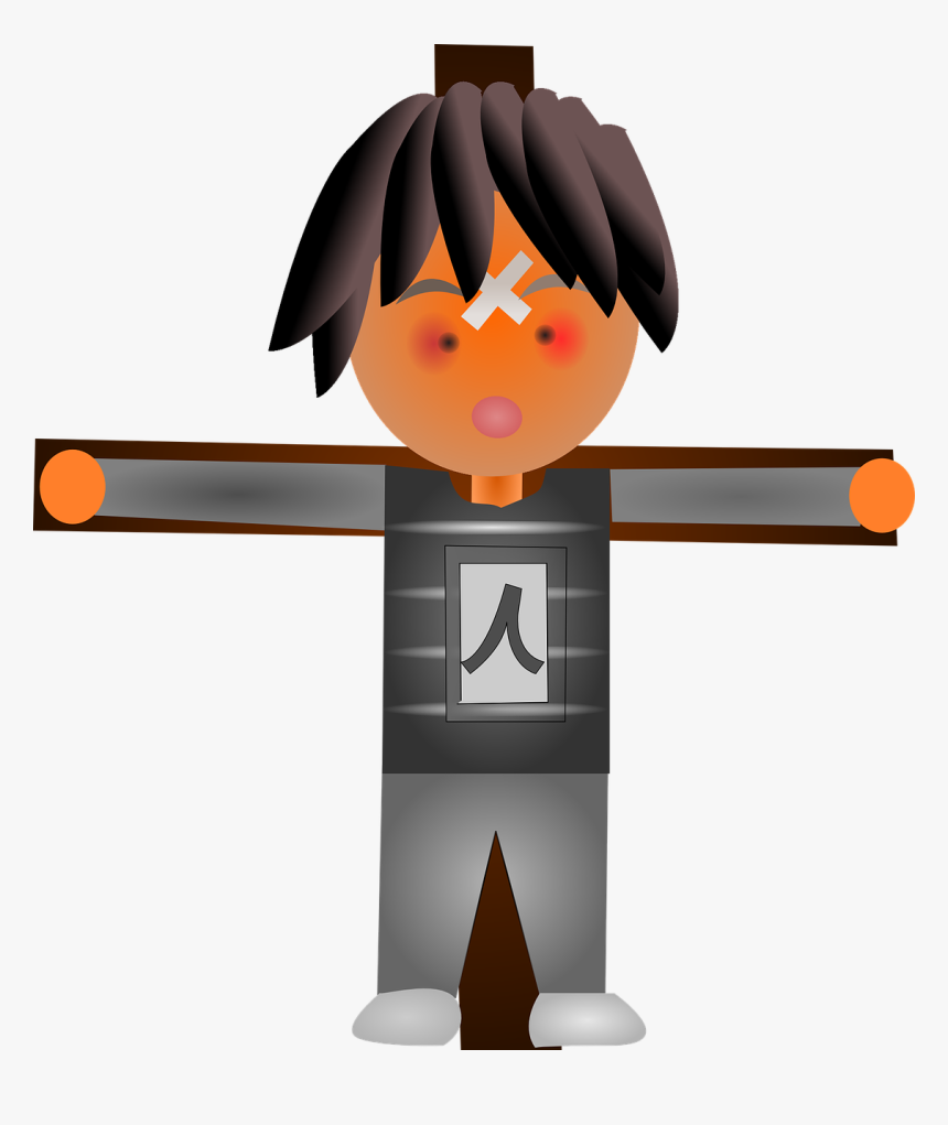Crucified Jesus Anime Free Photo - Cartoon, HD Png Download