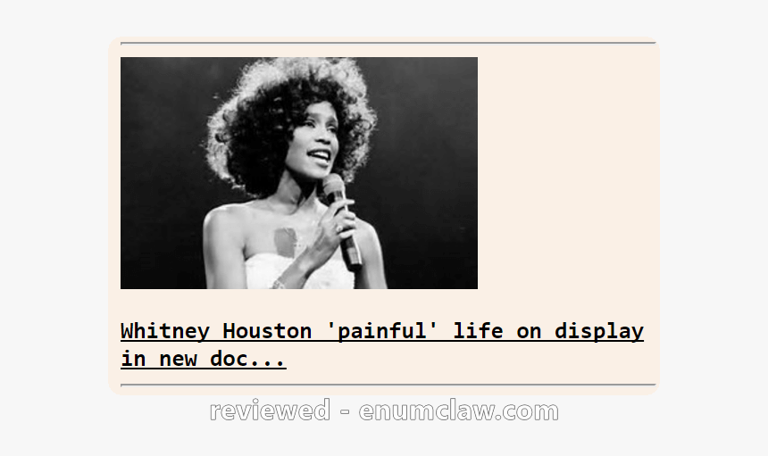 Whitney Houston Black And White, HD Png Download
