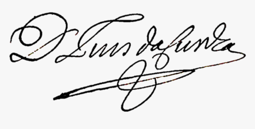 Assinatura De D Luís, HD Png Download