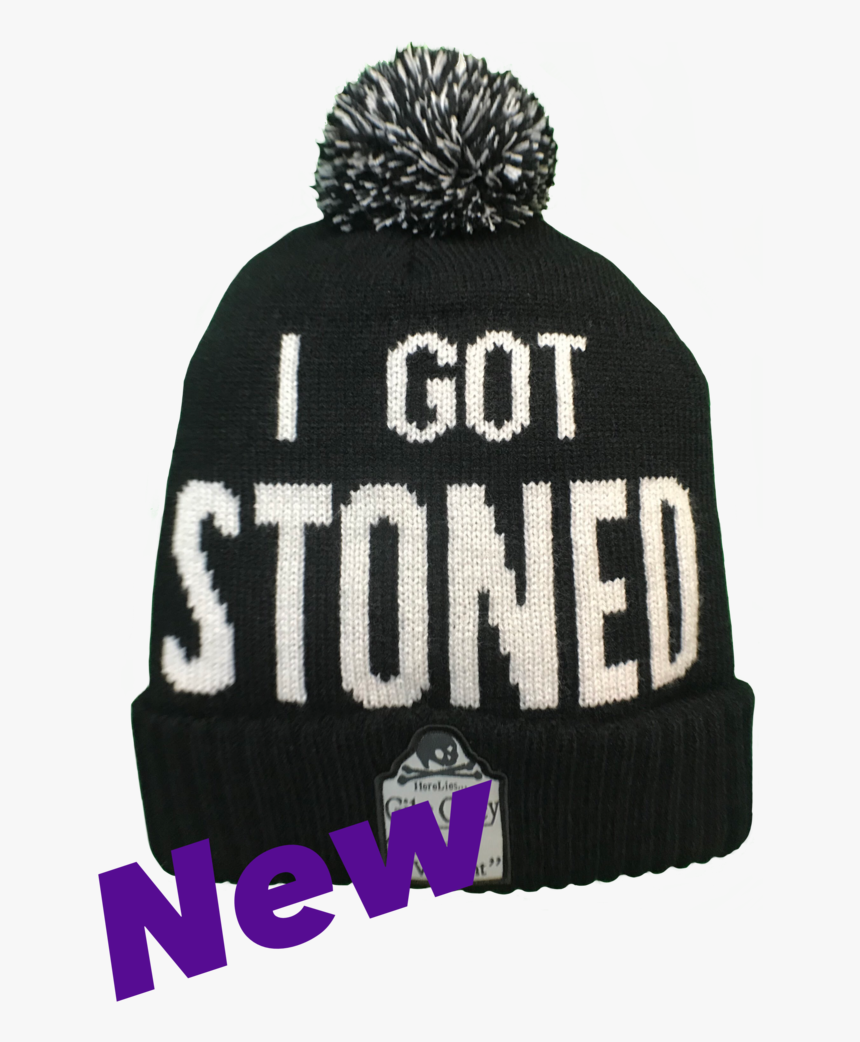 Pom Pom Knit Hat - Beanie, HD Png Download