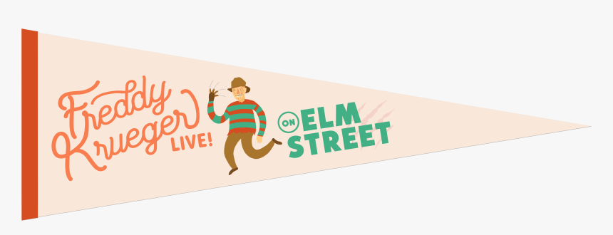 Image Of Elm Street Felt Pennant - Banner, HD Png Download