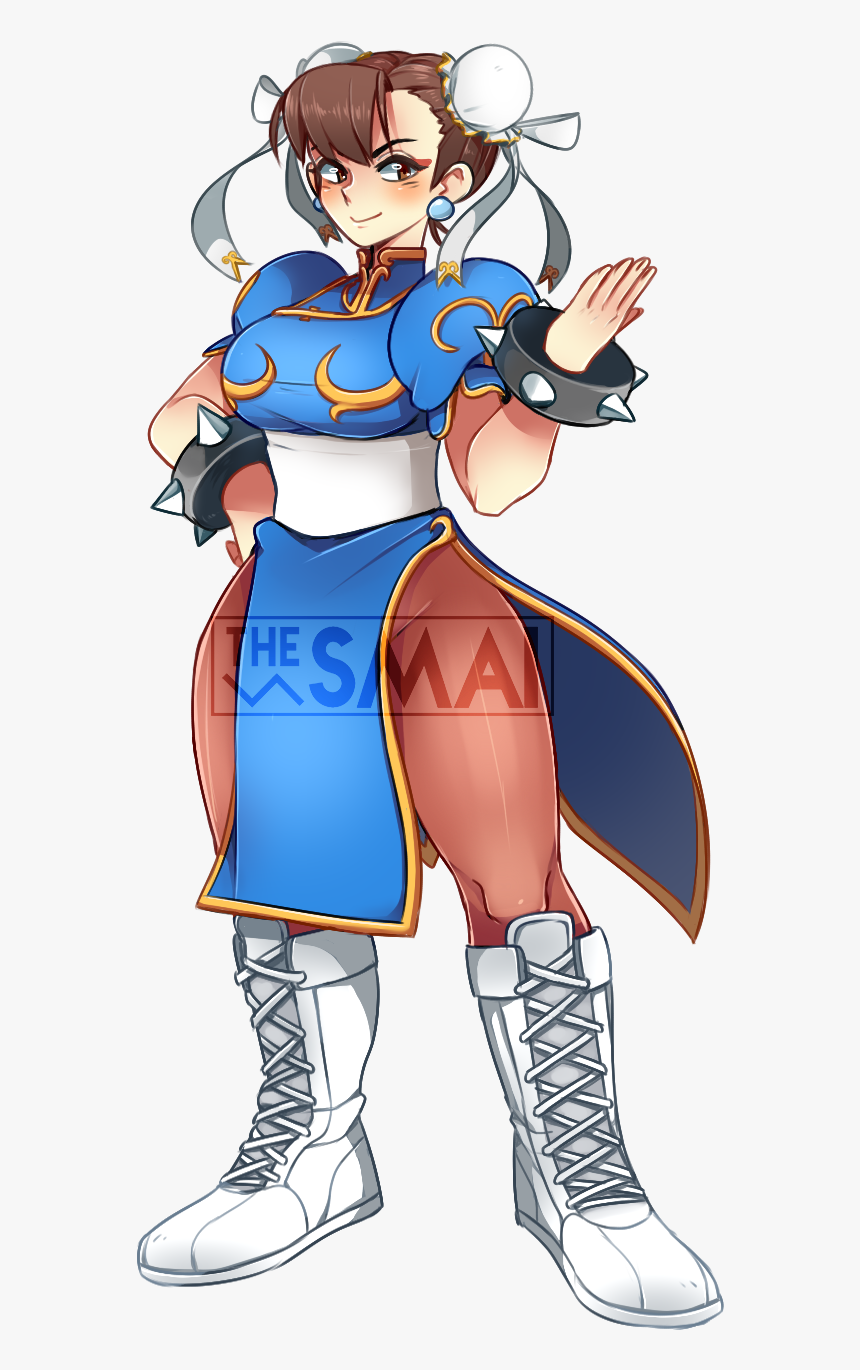 So Here S The Chun-li Artwork From Who Dat For Your - Cartoon, HD Png Download