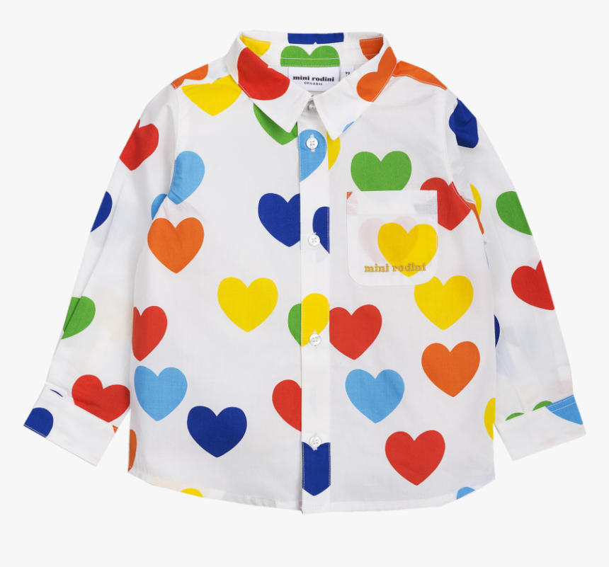 Mini Rodini Skjorta Hjärtan, HD Png Download
