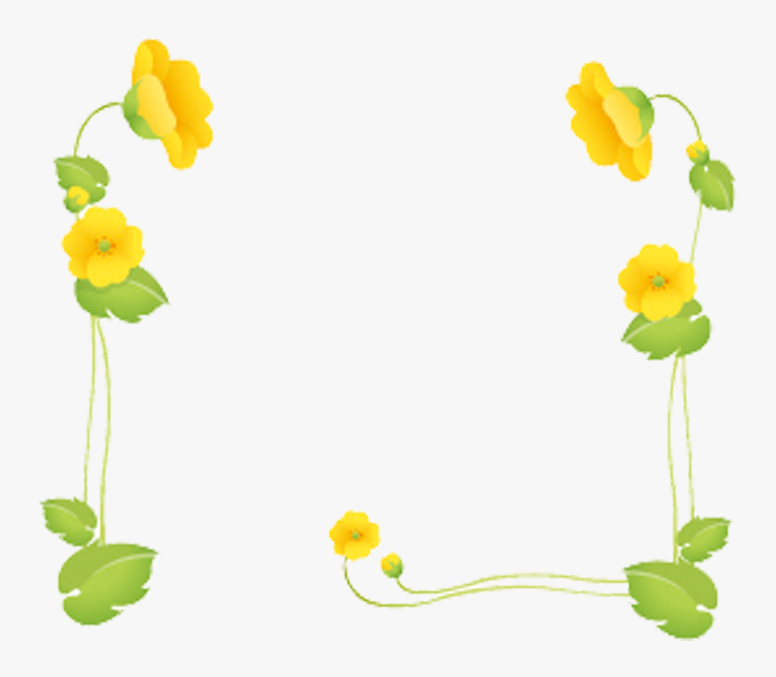 清新花藤边框素材 - Flower Frames, HD Png Download
