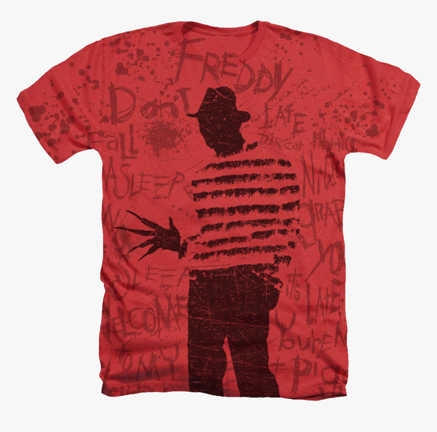 Freddy Silhouette Nightmare On Elm Street T-shirt - T-shirt, HD Png Download