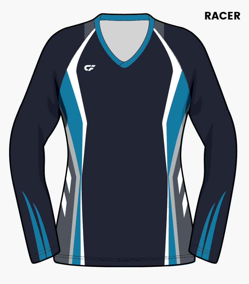Customfuze Women S Volleyball Jerseys - Long-sleeved T-shirt, HD Png Download