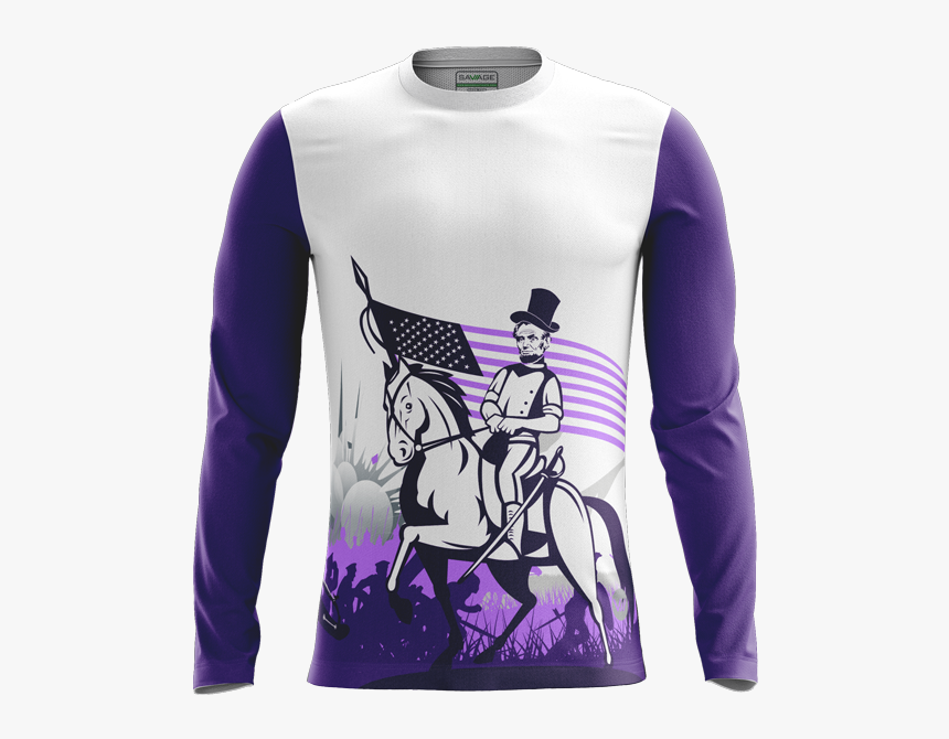 Gettysburg Funk Dark Ls Jersey - Long-sleeved T-shirt, HD Png Download