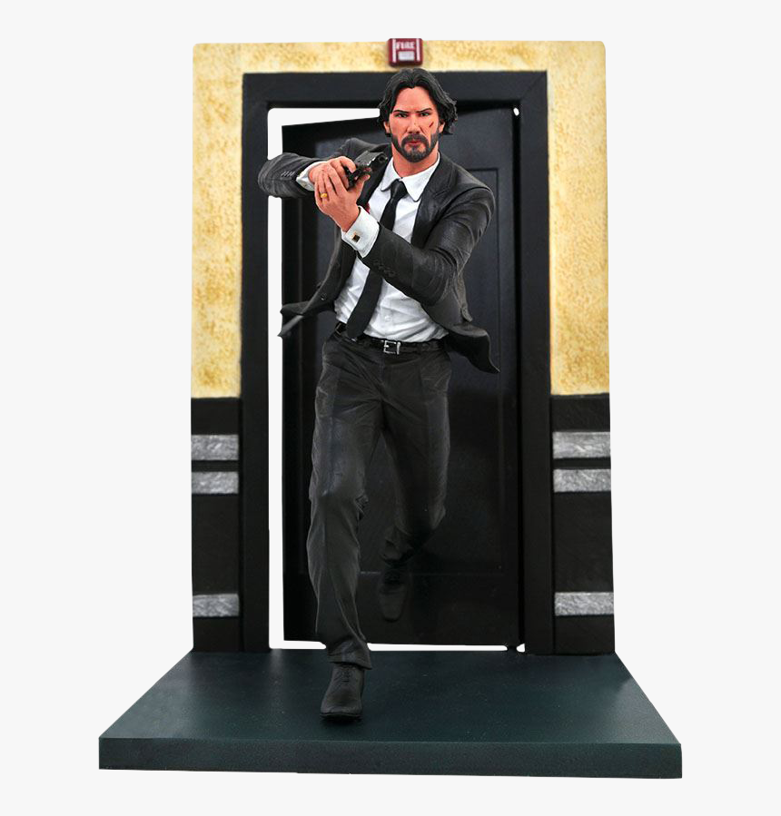 John Wick Running Gallery 9” Pvc Diorama Statue - Diamond Select John Wick, HD Png Download