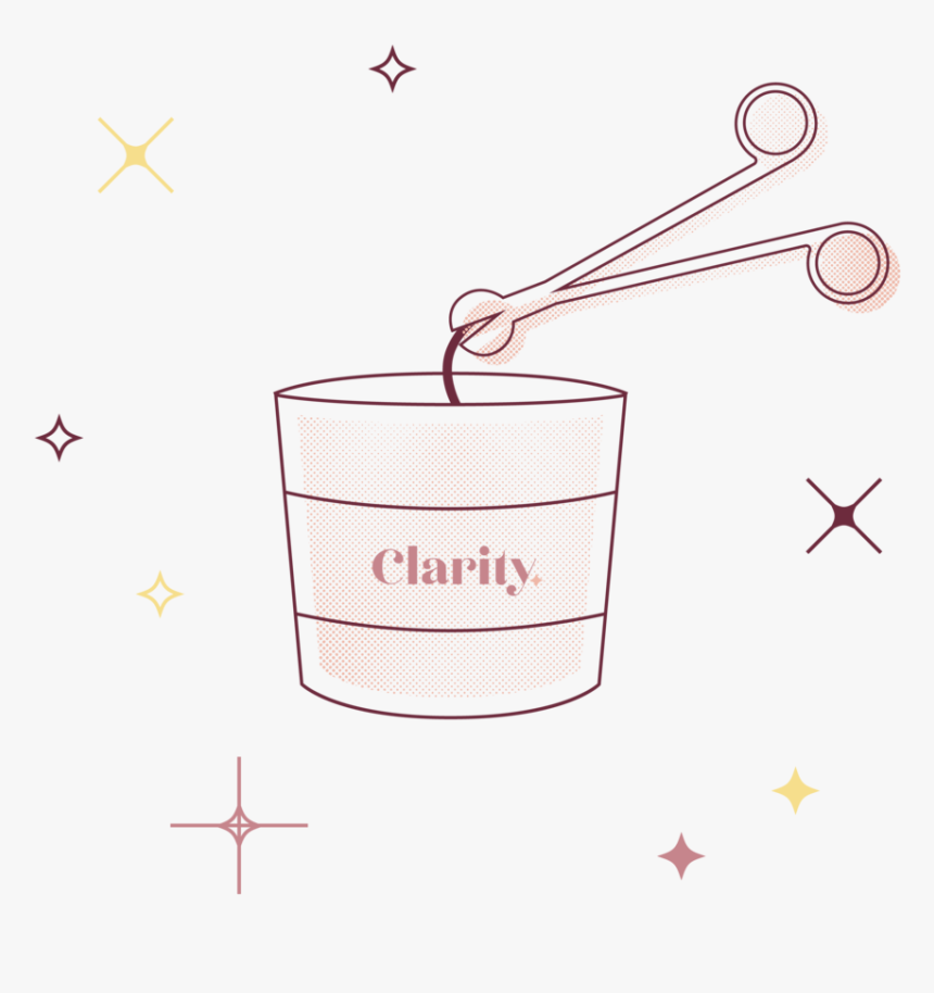 Clarity Candle Illustration 01 Trim The Wick - Drawing, HD Png Download