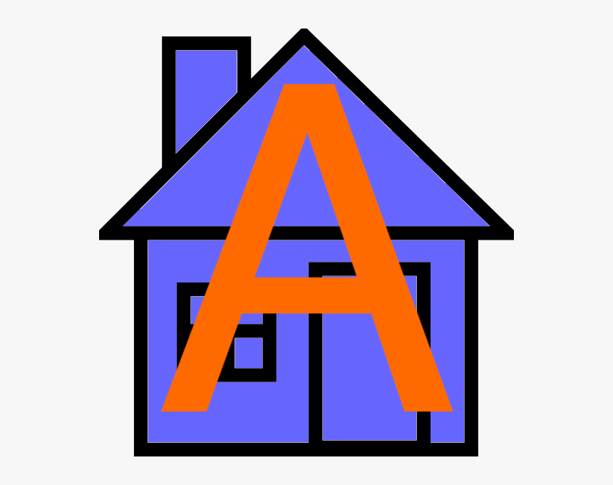 Outline House Clip Art Black And White, HD Png Download