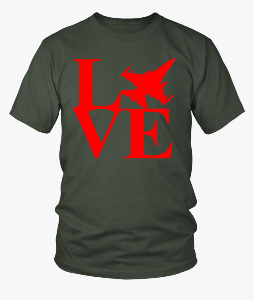 F 16 Love Shirt Free Shipping - T-shirt, HD Png Download