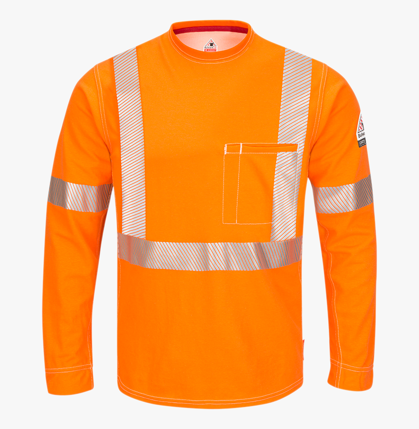 Iq Series® Comfort Knit Men S Fr Long Sleeve T-shirt - Bulwark Iq, HD Png Download