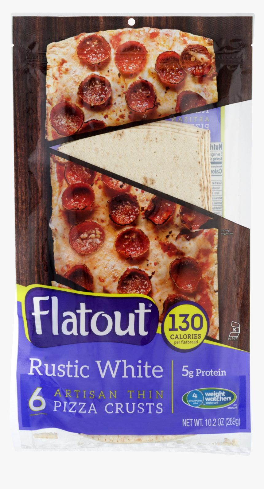 Flatout Rustic White Artisan Thin Pizza Crust, HD Png Download