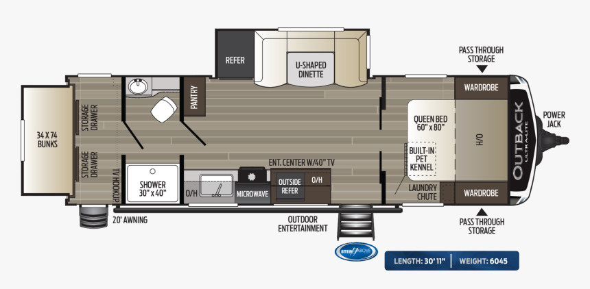 Keystone Outback Ultra Lite 221umd, HD Png Download