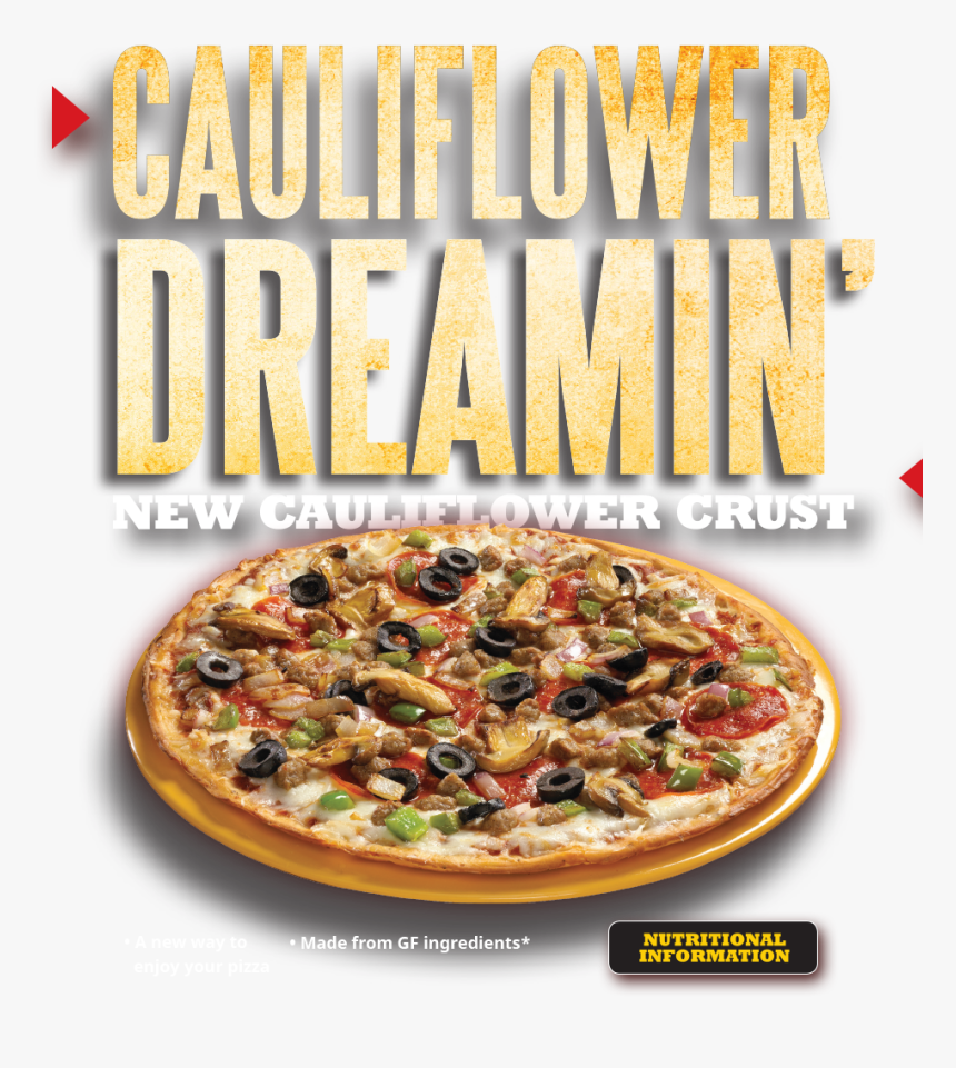 Cauliflower Dreamin - Mazzio's Cauliflower Pizza, HD Png Download
