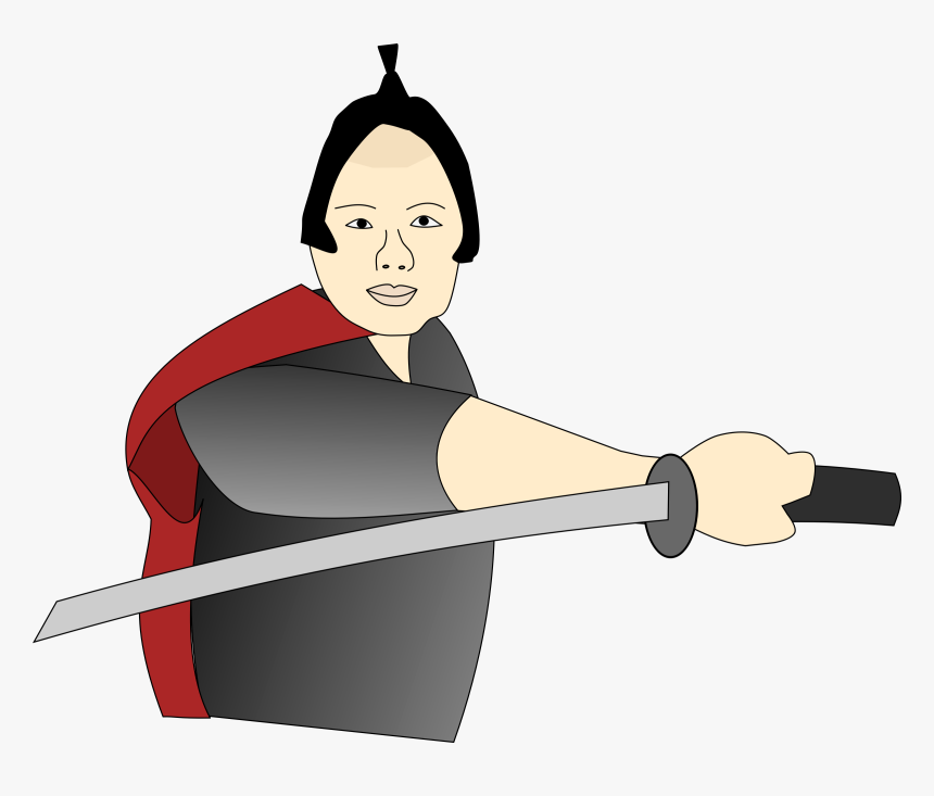 Transparent Female Weightlifter Clipart - Samurai Clipart, HD Png Download