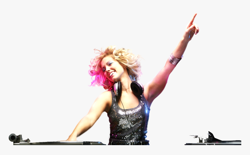 Disco Party Girl Png, Transparent Png