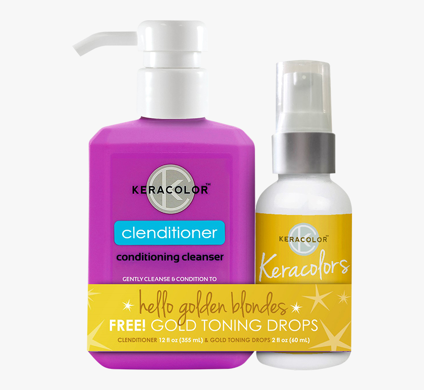 Keracolor Clenditioner Gold Toning Drops - Cosmetics, HD Png Download