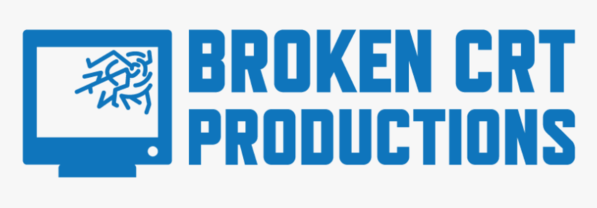 Broken Crt Logo Blue, HD Png Download