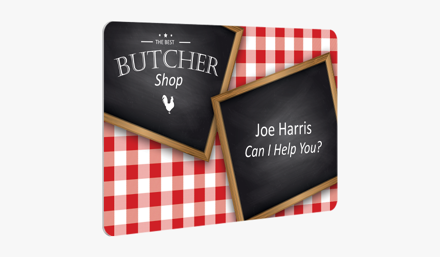 Carte Exemple 3d Butcher Eng - Plaid, HD Png Download