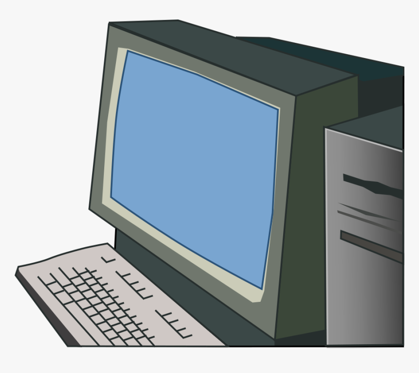 Green Computer - Computer Clip Art, HD Png Download