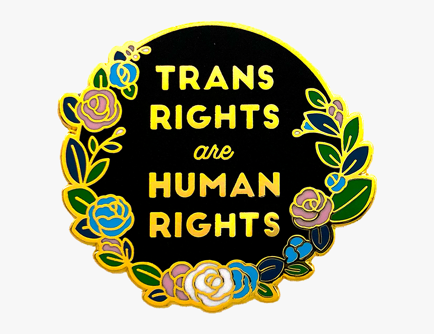 Trans Rights Pin - Circle, HD Png Download