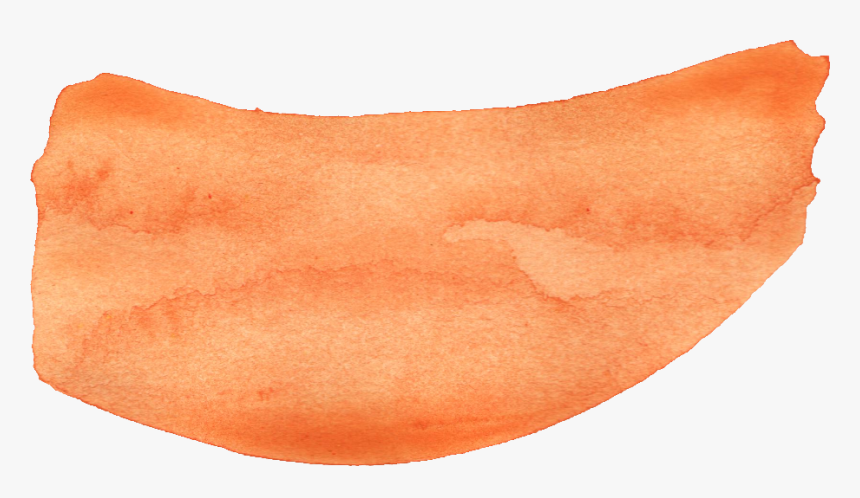 Orange Watercolor Stroke Png, Transparent Png