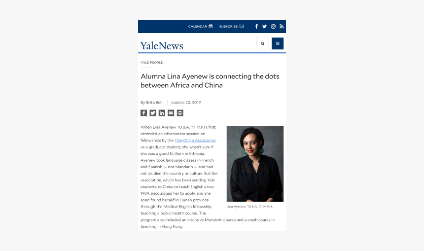 I Was Featured On Yale News, HD Png Download