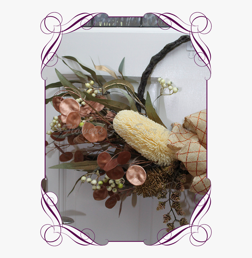Unusual, Unique Christmas Table And Door Seasonal Holiday - Banksia, HD Png Download