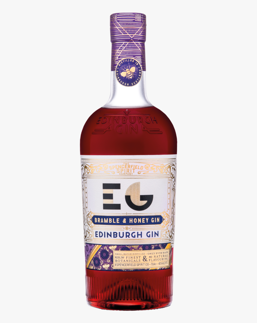 Bramble & Honey Gin Bottle - Rhubarb And Ginger Gin, HD Png Download
