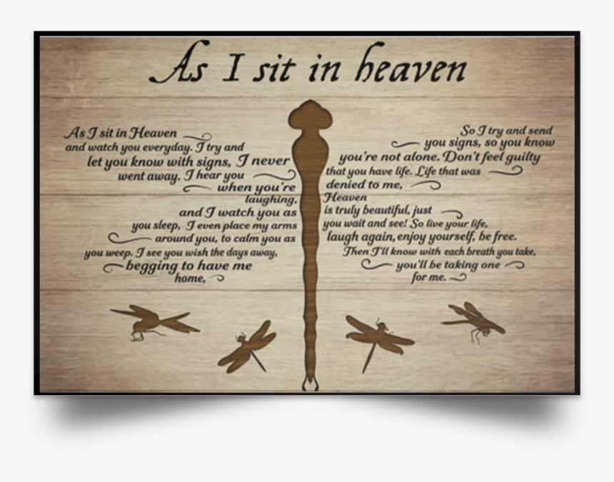Canvas Dragonfly As I Sit In Heaven, HD Png Download