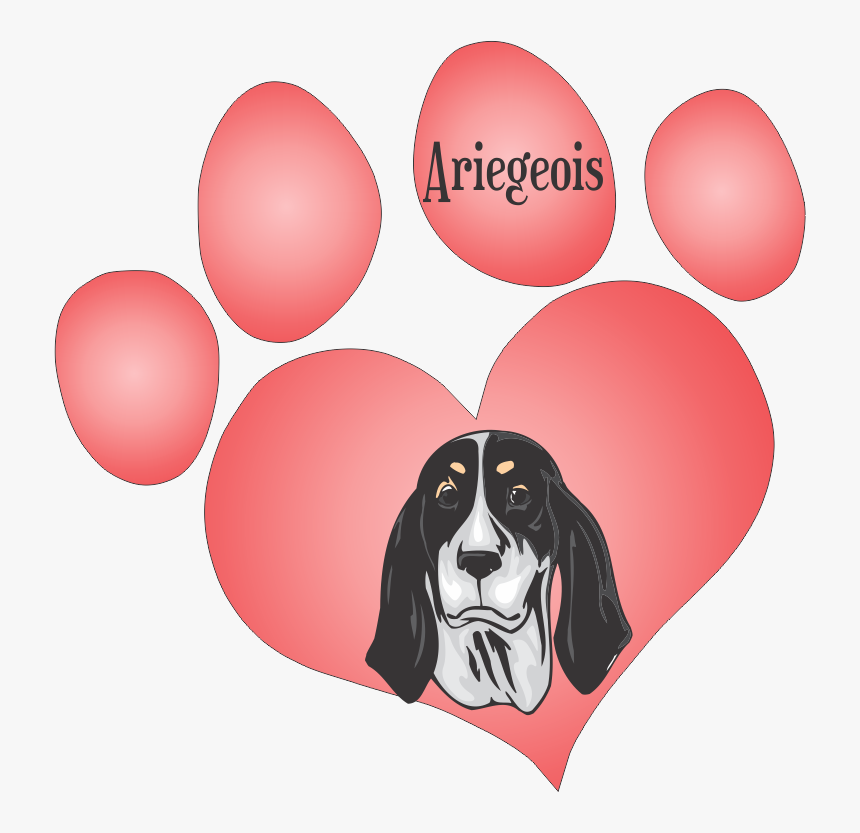 Ariegeois Dog Decal - Paw, HD Png Download