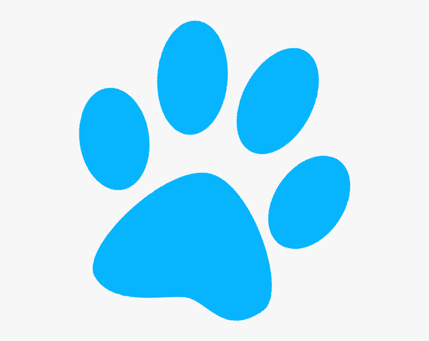 Paw Clipart Blue Dog - Blue Dog Paw Png, Transparent Png