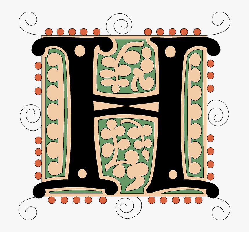 Transparent H - Letter H Vintage, HD Png Download