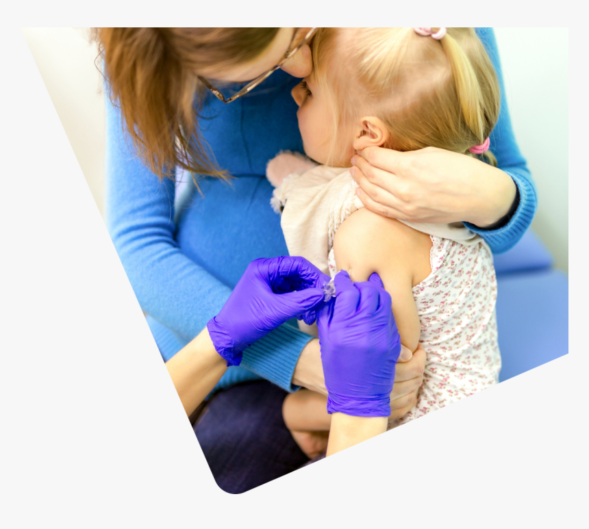 Young Child Getting Hypodermic Shot - Vaccination, HD Png Download