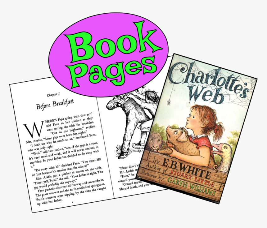 Picture - Charlotte's Web Book Cover, HD Png Download