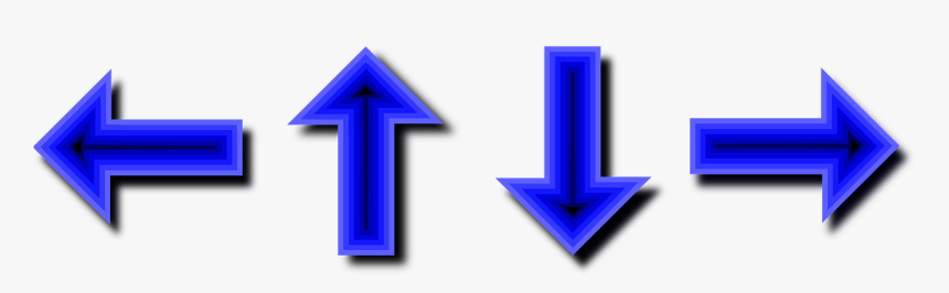 Arrows Blue Directions Free Photo - Blue Arrow Pointing Left, HD Png Download
