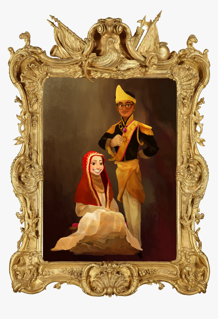 Potrait With Frames - Gift Photo Frame Png, Transparent Png